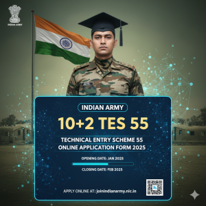 Army 10+2 TES 55 Online Form 2025